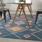Homeroots 5 x 7 ft. Navy Blue Berber Pattern Area Rug 385778 - alternate 6